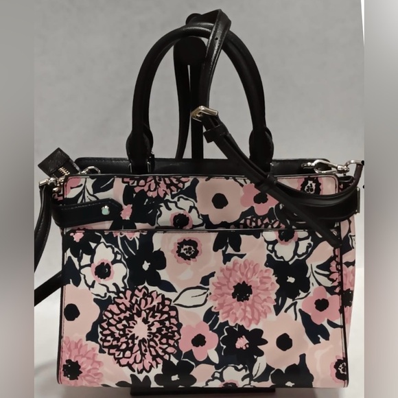 Kate Spade Staci Medium Crossbody Satchel, Dahlia Print - Picture 3 of 8